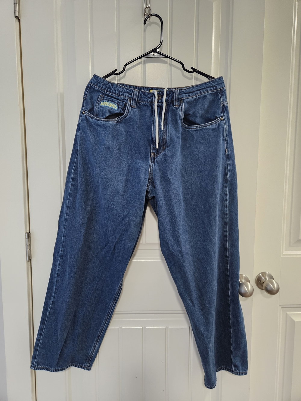 Empyre Men's Blue Denim Jeans - Casual Drawstring Waist